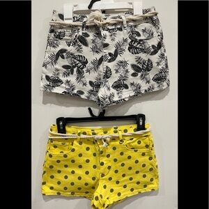 ZARA KIDS GIRLS JEANS SHORTS SIZE 11-12  SET OF 2